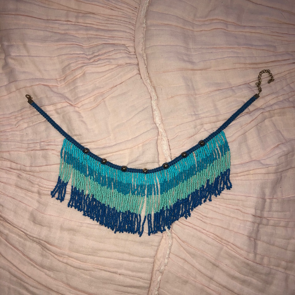 Beaded Fringe Necklace